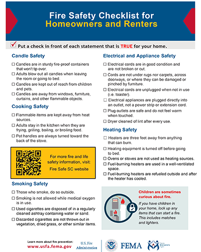 Downloadable Fire Safety Checklist